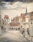 Albrecht Durer The Courtyard of the Former Castle in Innsbruck oil painting reproduction